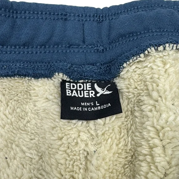 Eddie Bauer Men's Faux Shearling Jogger Sweatpants Size Large - Picture 11 of 16
